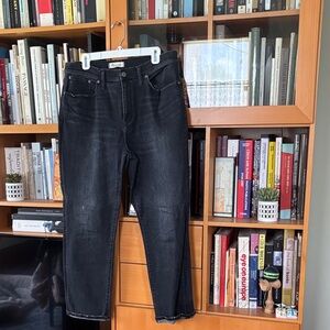 Madewell Black Straight Leg Jeans
